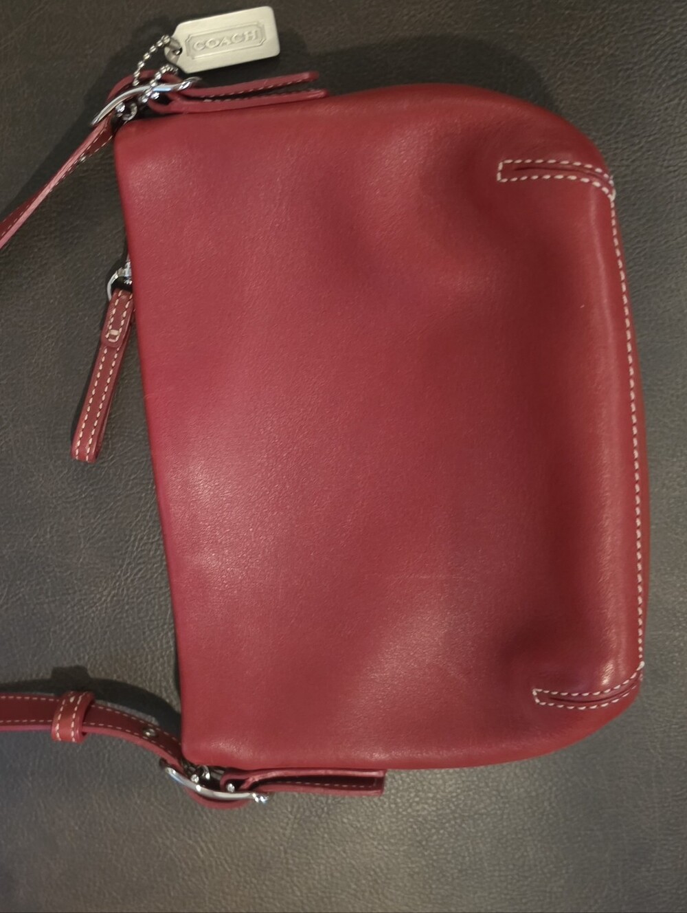 Coach Red Leather Crossbody Bag